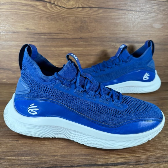 Curry Flow 8 Under Armour Basketball Shoes Men’s Size 12 Blue Athletic Sneakers